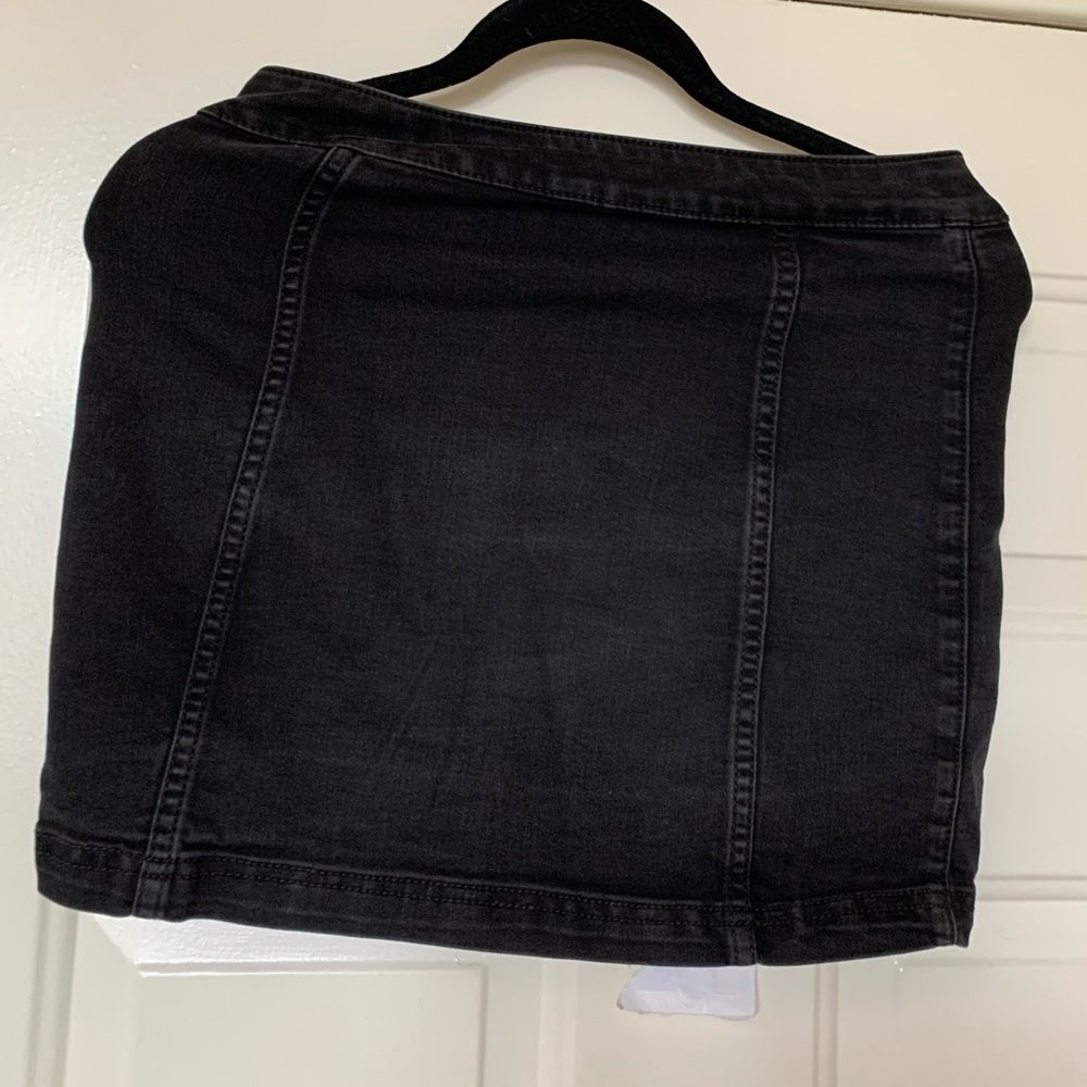 Free People Black Denim Skirt 🌴 - Picture 5 of 10